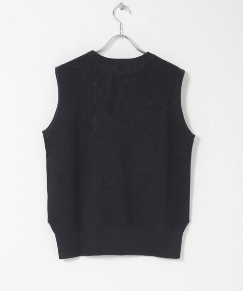 URBAN RESEARCH DOORS（アーバンリサーチドアーズ）の「リネンコットンKNITベスト（ベスト・レディース・ベージュ/ネイビー・FREE）」の21枚目の写真