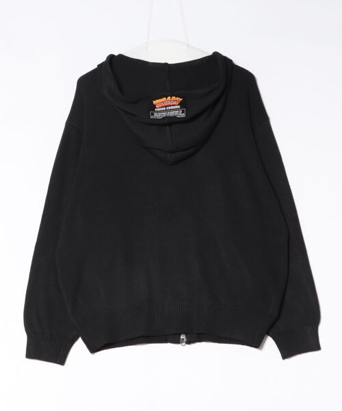 RODEO CROWNS WIDE BOWL(ロデオクラウンズワイドボウル)の「(MIND.A.DAY)ワンポイントニットフーディー(パーカー・レディース・ブラック/ライトブルー/オフホワイト・FREE)」の13枚目の写真