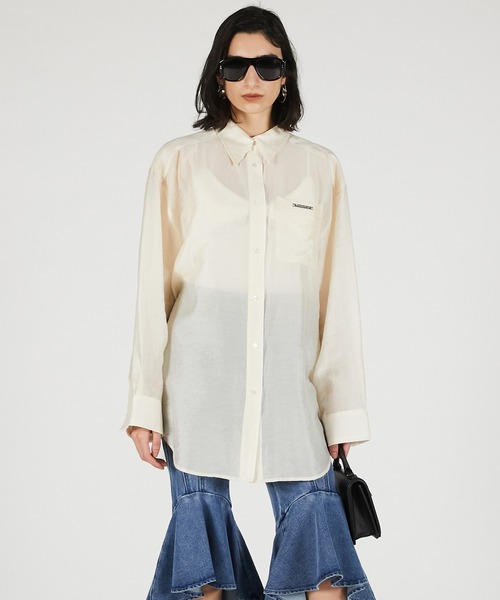 2026Summer Pre-Order】シルクブレンドシアーオーバーシャツ / Silk