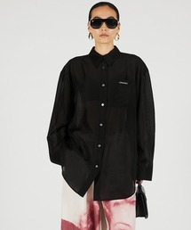 PRANK PROJECT | 【2026Summer Pre-Order】シルクブレンドシアーオーバーシャツ / Silk Blend Sheer Over Shirt(シャツ/ブラウス)