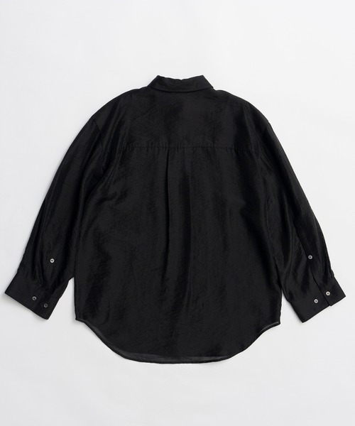 PRANK PROJECT(プランクプロジェクト)の「シルクブレンドシアーオーバーシャツ / Silk Blend Sheer Over Shirt(シャツ/ブラウス・レディース・ホワイト/ブラック・FREE)」の5枚目の写真