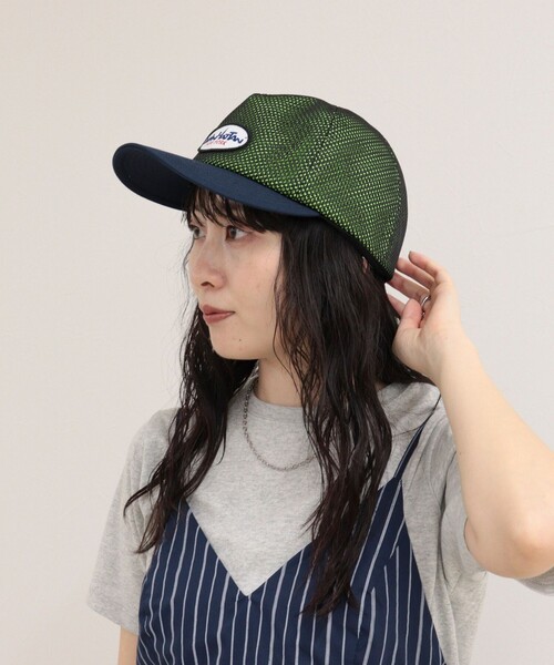 fredy emue(フレディエミュ)の「マンハッタンメッシュキャップ(キャップ・レディース・ブラック/ブルー系その他7・FREE)」の3枚目の写真