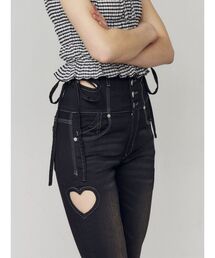 EMODA | アートカットワークハイウエストパギンス(デニムパンツ)