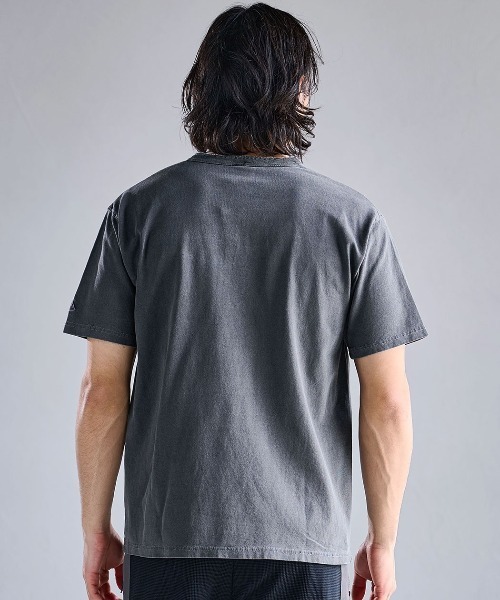 SILVER BULLET(シルバーバレット)の「『JEMORGAN LONG JOHNS/ジェーイーモーガンロングジョーンズ』ピグメント半袖ヘンリーネックTシャツ【+】(Tシャツ/カットソー・メンズ・パープル/グリーン/ブラック/オフホワイト・L/XL/M)」の10枚目の写真