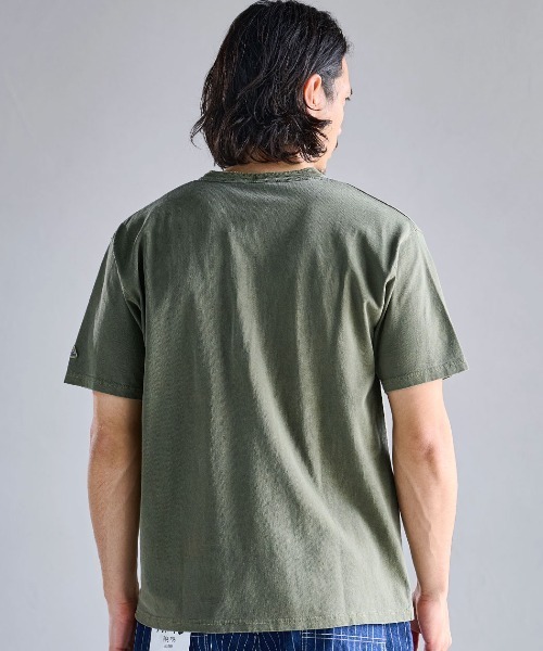 SILVER BULLET(シルバーバレット)の「『JEMORGAN LONG JOHNS/ジェーイーモーガンロングジョーンズ』ピグメント半袖ヘンリーネックTシャツ【+】(Tシャツ/カットソー・メンズ・パープル/グリーン/ブラック/オフホワイト・L/XL/M)」の13枚目の写真