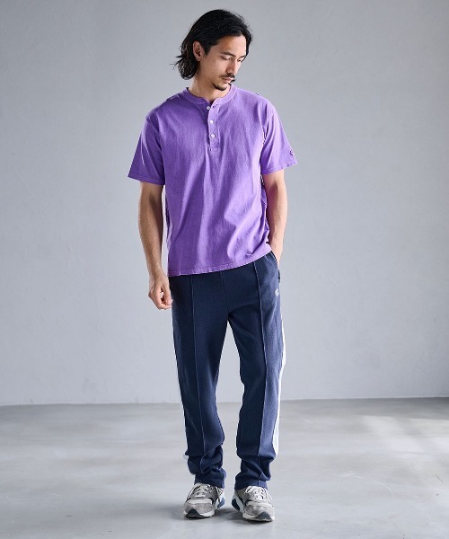 SILVER BULLET(シルバーバレット)の「『JEMORGAN LONG JOHNS/ジェーイーモーガンロングジョーンズ』ピグメント半袖ヘンリーネックTシャツ【+】(Tシャツ/カットソー・メンズ・パープル/グリーン/ブラック/オフホワイト・L/XL/M)」の17枚目の写真
