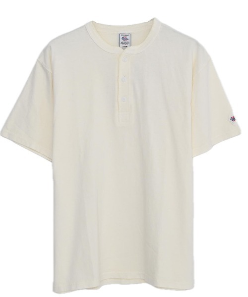 SILVER BULLET(シルバーバレット)の「『JEMORGAN LONG JOHNS/ジェーイーモーガンロングジョーンズ』ピグメント半袖ヘンリーネックTシャツ【+】(Tシャツ/カットソー・メンズ・パープル/グリーン/ブラック/オフホワイト・L/XL/M)」の18枚目の写真