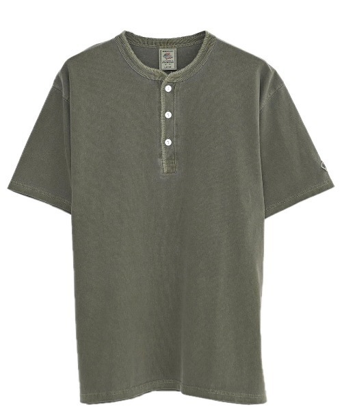 SILVER BULLET(シルバーバレット)の「『JEMORGAN LONG JOHNS/ジェーイーモーガンロングジョーンズ』ピグメント半袖ヘンリーネックTシャツ【+】(Tシャツ/カットソー・メンズ・パープル/グリーン/ブラック/オフホワイト・L/XL/M)」の21枚目の写真