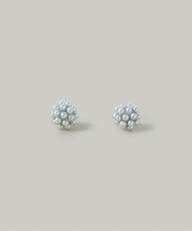 【汗や水に強い】〈ステンレス〉プチパールドームピアス