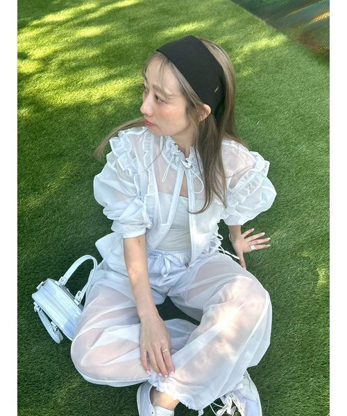 LILY BROWN(リリーブラウン)の「【LILY BROWN×PUMA】シアーパンツ(その他パンツ・レディース・チャコールグレー/サックスブルー・F)」の19枚目の写真