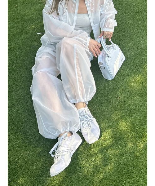 LILY BROWN(リリーブラウン)の「【LILY BROWN×PUMA】シアーパンツ(その他パンツ・レディース・チャコールグレー/サックスブルー・F)」の20枚目の写真