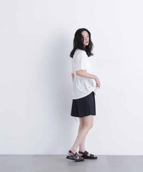 N.(N. Natural Beauty Basic)(エヌエヌナチュラルビューティーベーシック)の「シャーリングペプラムカットソー(Tシャツ/カットソー・レディース・ブラック/ベージュ/オフホワイト・フリ-)」の22枚目の写真