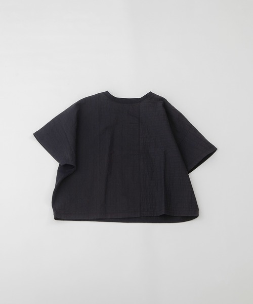nop de nod(ノップドゥノッド)の「Cloche misc布帛Tシャツ(Tシャツ/カットソー・レディース・ライトブルー/ブラック/オフホワイト/キャメル・3)」の14枚目の写真