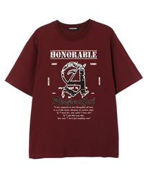 ABO 半袖Tシャツ (VS0228) A_バーガンディ