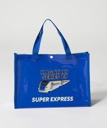 OP/RUSTY（オーピー/ラスティー）の「【新幹線】キッズ総柄PVCトートバッグ　プール（スイムグッズ）」