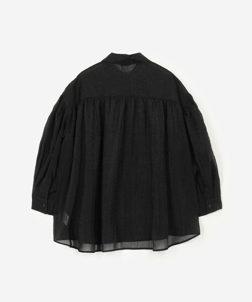 Bshop(ビショップ)の「eunoia| 長袖 シアーシャツ WOMEN(シャツ/ブラウス・レディース・ホワイト/ブラック・ONE)」の8枚目の写真