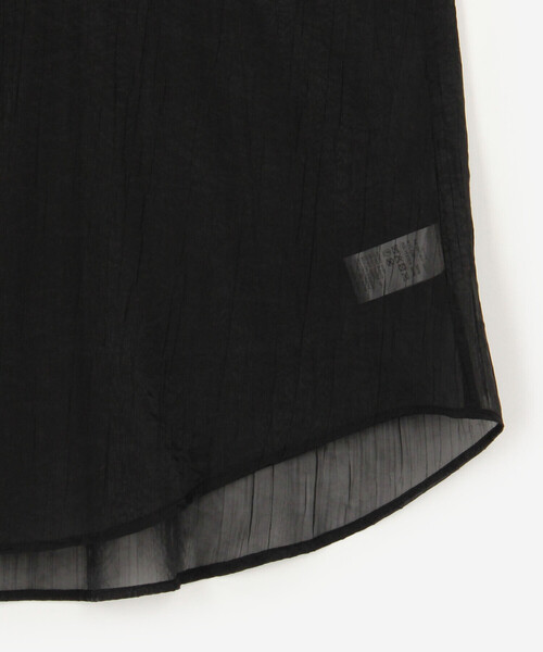 Bshop(ビショップ)の「eunoia| 長袖 シアーシャツ WOMEN(シャツ/ブラウス・レディース・ホワイト/ブラック・ONE)」の5枚目の写真