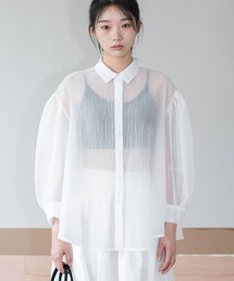 eunoia| 長袖 シアーシャツ WOMEN