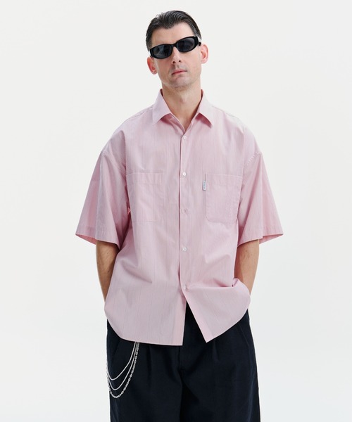 COOTIE PRODUCTIONS（クーティープロダクションズ）の「Stripe Broad S/S Shirt（シャツ/ブラウス・メンズ・ブルー系その他/ピンク系その他・MEDIUM/LARGE/X-LARGE/SMALL）」の3枚目の写真