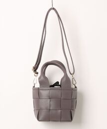 Secchiello Marge Check Intreccio Bag