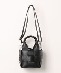 Secchiello Marge Check Intreccio Bag