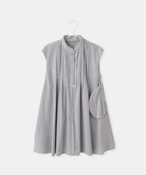 ROPE' PICNIC（ロペピクニック）の「【KIDS/キッズ】コードレーンシャツワンピース（シャツワンピース・キッズ・サックスブルー/ブラック系その他・150/140/130/120）」の9枚目の写真