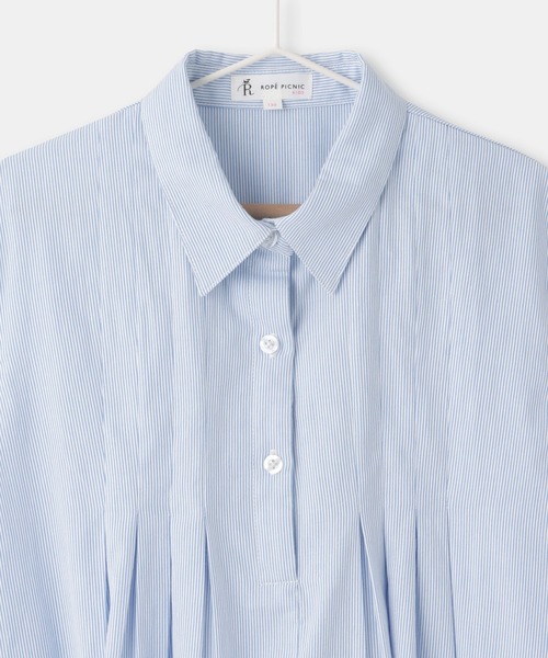 ROPE' PICNIC（ロペピクニック）の「【KIDS/キッズ】コードレーンシャツワンピース（シャツワンピース・キッズ・サックスブルー/ブラック系その他・150/140/130/120）」の14枚目の写真