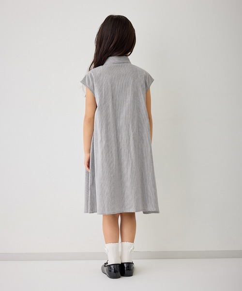 ROPE' PICNIC（ロペピクニック）の「【KIDS/キッズ】コードレーンシャツワンピース（シャツワンピース・キッズ・サックスブルー/ブラック系その他・150/140/130/120）」の22枚目の写真