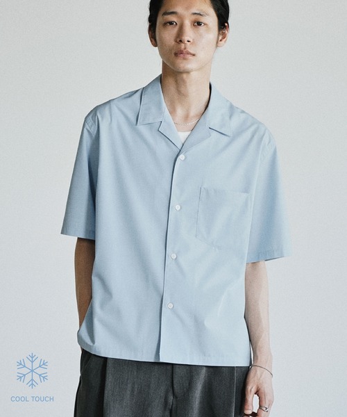 WYM LIDNM(�E�B�� �o�C ���h��)��MICRO SPAN CROPPED H/S SHIRT(�V���c/�u���E�X)