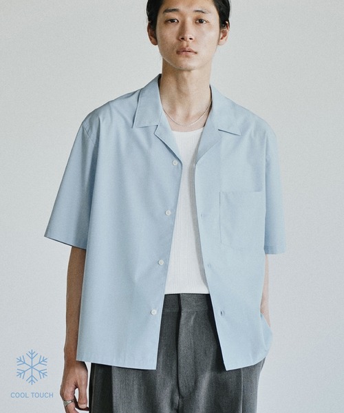 WYM LIDNM（ウィム バイ リドム）の「MICRO SPAN CROPPED H/S SHIRT（シャツ/ブラウス・メンズ・サックスブルー/オフホワイト/チャコール/ストライプ・S/M/L）」の10枚目の写真