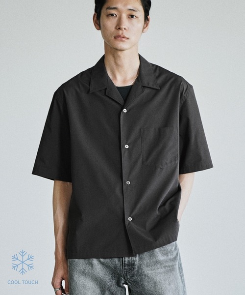 WYM LIDNM（ウィム バイ リドム）の「MICRO SPAN CROPPED H/S SHIRT（シャツ/ブラウス・メンズ・サックスブルー/オフホワイト/チャコール/ストライプ・S/M/L）」の14枚目の写真