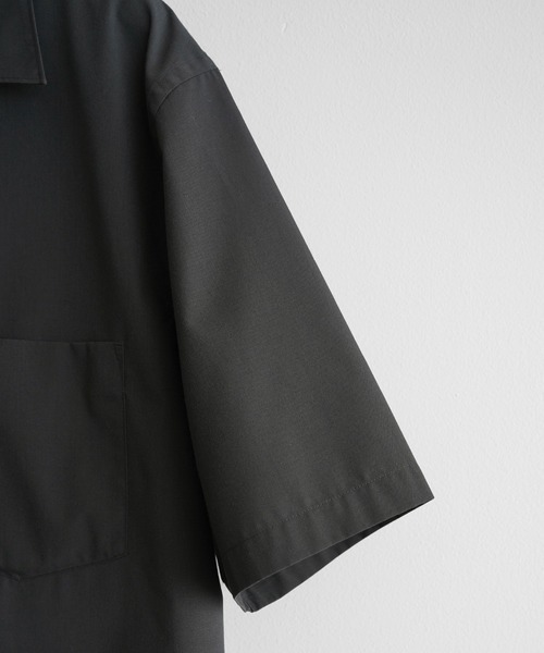 WYM LIDNM（ウィム バイ リドム）の「MICRO SPAN CROPPED H/S SHIRT（シャツ/ブラウス・メンズ・サックスブルー/オフホワイト/チャコール/ストライプ・S/M/L）」の20枚目の写真