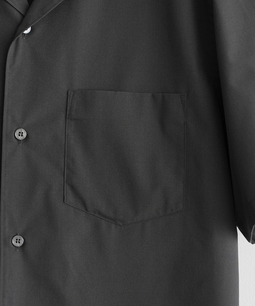 WYM LIDNM（ウィム バイ リドム）の「MICRO SPAN CROPPED H/S SHIRT（シャツ/ブラウス・メンズ・サックスブルー/オフホワイト/チャコール/ストライプ・S/M/L）」の21枚目の写真