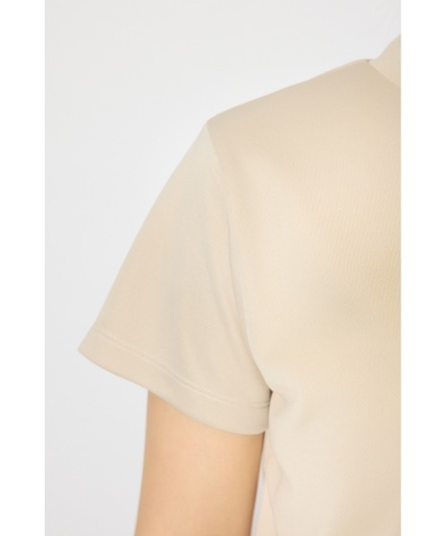 RIENDA GOLF（リエンダゴルフ）の「【RIENDA GOLF 一部店舗・WEB限定】ユニセックスモックネックTシャツ（Tシャツ/カットソー・レディース・ライトブルー/ダークグレー/ベージュ・MEDIUM/SMALL）」の6枚目の写真