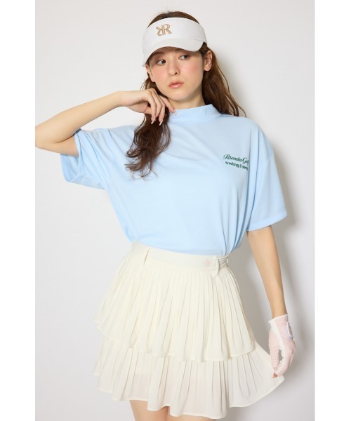 RIENDA GOLF（リエンダゴルフ）の「【RIENDA GOLF 一部店舗・WEB限定】ユニセックスモックネックTシャツ（Tシャツ/カットソー・レディース・ライトブルー/ダークグレー/ベージュ・MEDIUM/SMALL）」の13枚目の写真