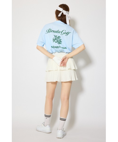 RIENDA GOLF（リエンダゴルフ）の「【RIENDA GOLF 一部店舗・WEB限定】ユニセックスモックネックTシャツ（Tシャツ/カットソー・レディース・ライトブルー/ダークグレー/ベージュ・MEDIUM/SMALL）」の15枚目の写真