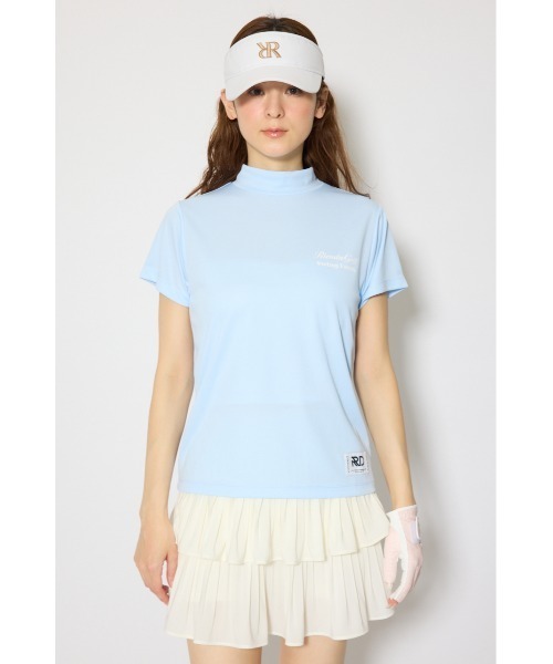 RIENDA GOLF（リエンダゴルフ）の「【RIENDA GOLF 一部店舗・WEB限定】ユニセックスモックネックTシャツ（Tシャツ/カットソー・レディース・ライトブルー/ダークグレー/ベージュ・MEDIUM/SMALL）」の19枚目の写真