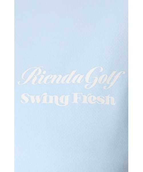 RIENDA GOLF（リエンダゴルフ）の「【RIENDA GOLF 一部店舗・WEB限定】ユニセックスモックネックTシャツ（Tシャツ/カットソー・レディース・ライトブルー/ダークグレー/ベージュ・MEDIUM/SMALL）」の21枚目の写真