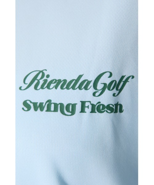 RIENDA GOLF（リエンダゴルフ）の「【RIENDA GOLF 一部店舗・WEB限定】ユニセックスモックネックTシャツ（Tシャツ/カットソー・レディース・ライトブルー/ダークグレー/ベージュ・MEDIUM/SMALL）」の22枚目の写真