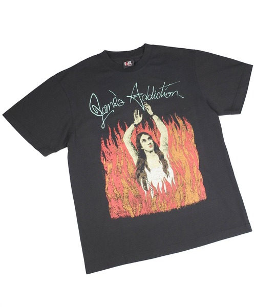 giant Vintage（ジャイアントヴィンテージ）の「【GIANT01】【Giant Vintage/ジャイアント ヴィンテージ】JANES ADDICTION BURNING LADY SCREEN PRINT OVERSIZED BOX SILHOUETTE T-SHIRTS（Tシャツ/カットソー・メンズ・ブラック系その他・LARGE/MEDIUM/SMALL）」の2枚目の写真