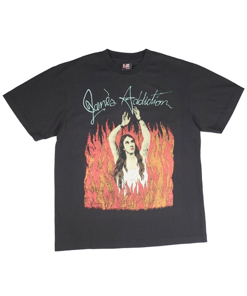 giant Vintage（ジャイアントヴィンテージ）の「【GIANT01】【Giant Vintage/ジャイアント ヴィンテージ】JANES ADDICTION BURNING LADY SCREEN PRINT OVERSIZED BOX SILHOUETTE T-SHIRTS（Tシャツ/カットソー・メンズ・ブラック系その他・LARGE/MEDIUM/SMALL）」の3枚目の写真
