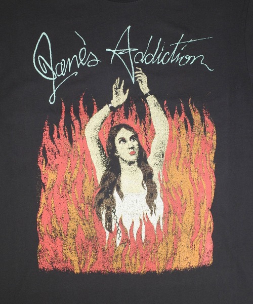 giant Vintage（ジャイアントヴィンテージ）の「【GIANT01】【Giant Vintage/ジャイアント ヴィンテージ】JANES ADDICTION BURNING LADY SCREEN PRINT OVERSIZED BOX SILHOUETTE T-SHIRTS（Tシャツ/カットソー・メンズ・ブラック系その他・LARGE/MEDIUM/SMALL）」の6枚目の写真
