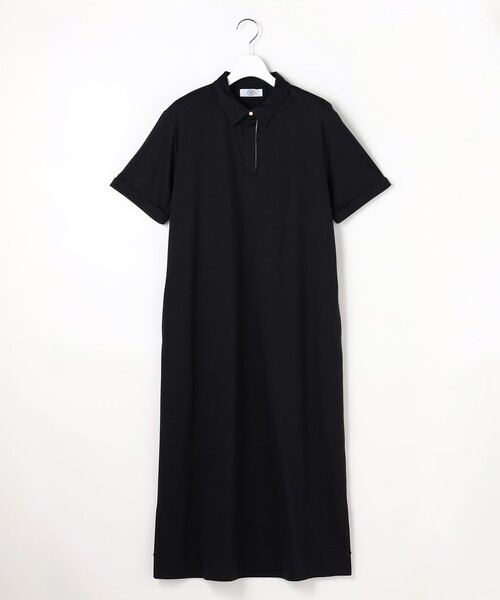 J.PRESS(ジェイプレス)の「【WEB限定】コットンスムース ポロワンピース(ワンピース・レディース・ネイビー系/ブラック系/ブラウン系・MEDIUM/LARGE)」の11枚目の写真