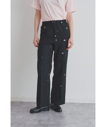 Lily embroidery sheer pants リリーエンブロイダリーパンツ