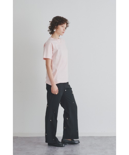 Muel Chic（ミュエルシック）の「Lily embroidery sheer pants  リリーエンブロイダリーパンツ（その他パンツ・レディース・ブラック/ブラウン/ベージュ系その他・MEDIUM/SMALL）」の13枚目の写真