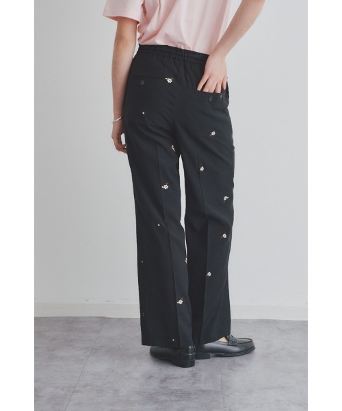 Muel Chic（ミュエルシック）の「Lily embroidery sheer pants  リリーエンブロイダリーパンツ（その他パンツ・レディース・ブラック/ブラウン/ベージュ系その他・MEDIUM/SMALL）」の11枚目の写真