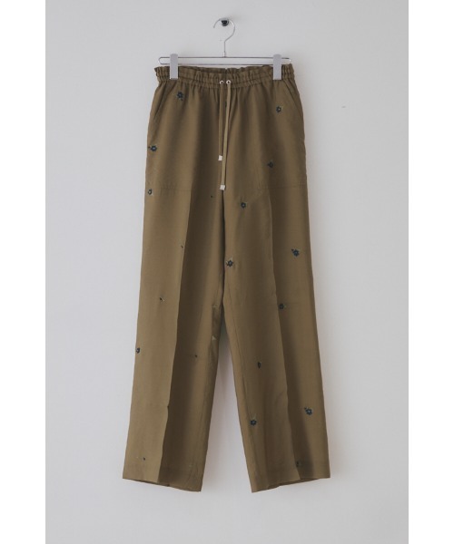Muel Chic（ミュエルシック）の「Lily embroidery sheer pants  リリーエンブロイダリーパンツ（その他パンツ・レディース・ブラック/ブラウン/ベージュ系その他・MEDIUM/SMALL）」の5枚目の写真