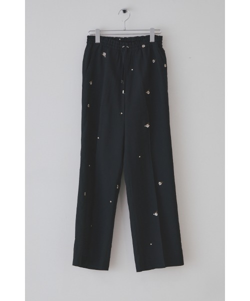 Muel Chic（ミュエルシック）の「Lily embroidery sheer pants  リリーエンブロイダリーパンツ（その他パンツ・レディース・ブラック/ブラウン/ベージュ系その他・MEDIUM/SMALL）」の7枚目の写真