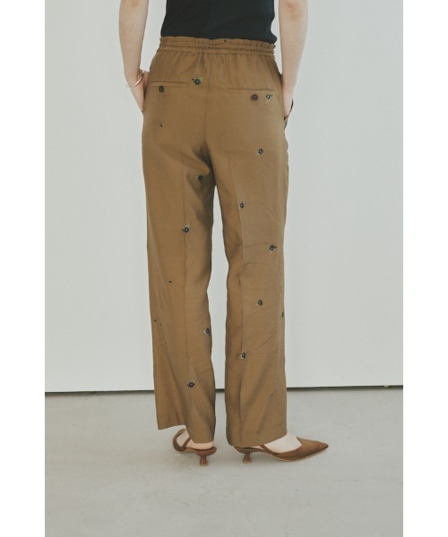 Muel Chic（ミュエルシック）の「Lily embroidery sheer pants  リリーエンブロイダリーパンツ（その他パンツ・レディース・ブラック/ブラウン/ベージュ系その他・MEDIUM/SMALL）」の16枚目の写真