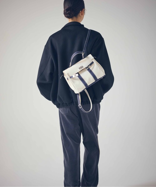 SEA(シー)の「GG 2way バッグ S(ハンドバッグ・レディース・レッド/ネイビー・ONE SIZE)」の1枚目の写真